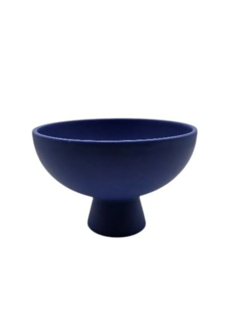Raawii Strøm Small Bowl Blue Horizon Pedestal Bowl Made in Portugal NIB